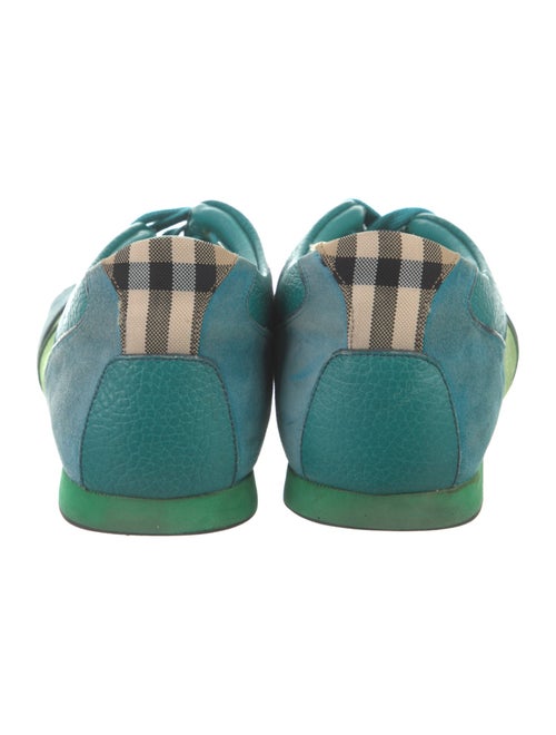 Burberry Suede Colorblock Pattern Sneakers