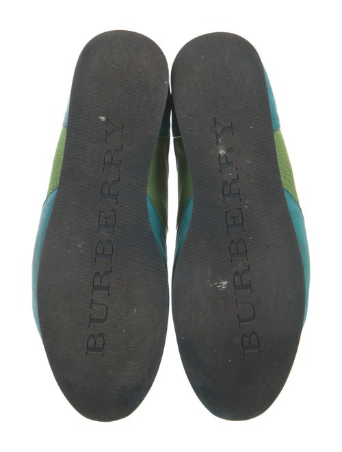 Burberry Suede Colorblock Pattern Sneakers