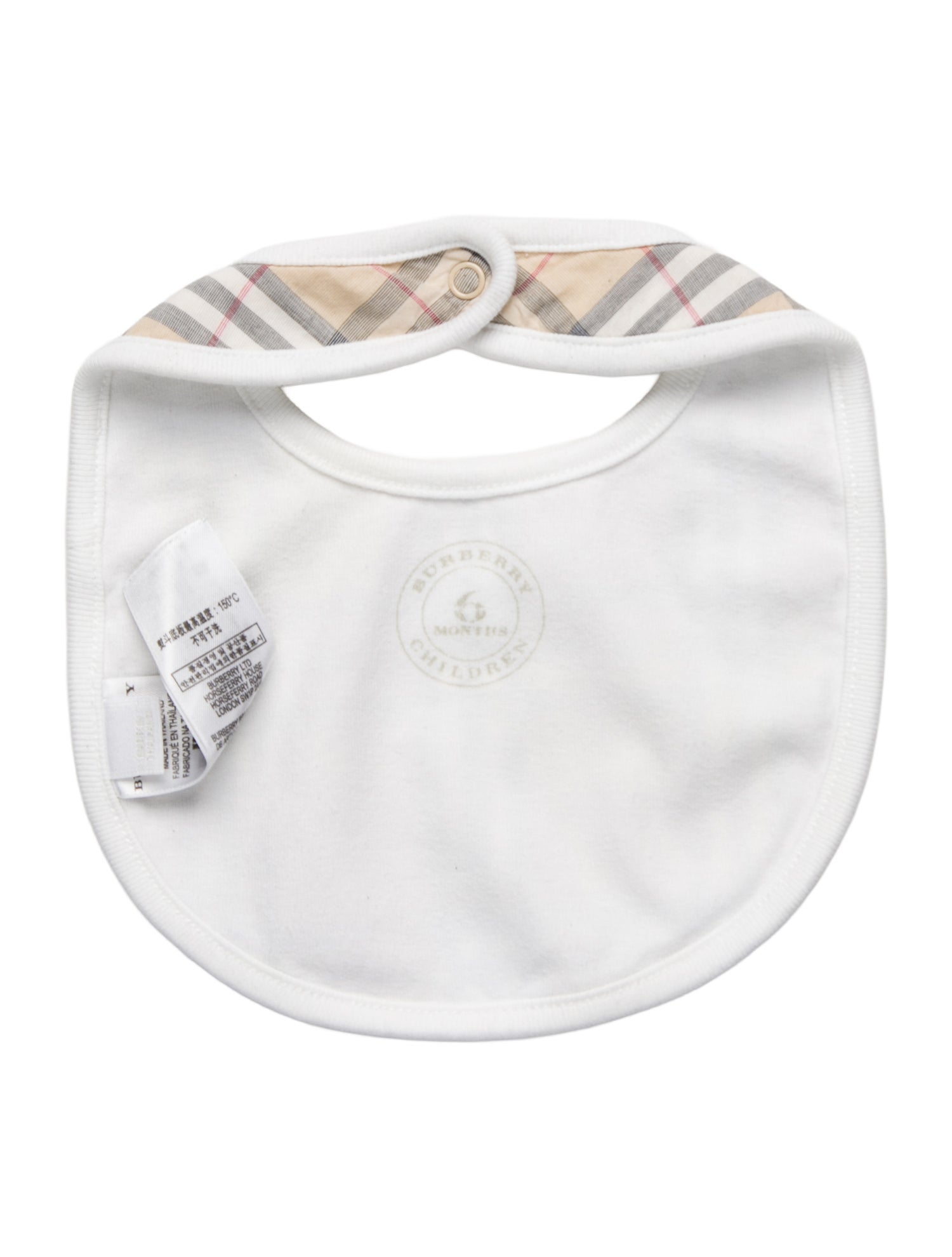 Burberry Check Print Bib
