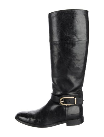 Burberry Leather Riding Boots