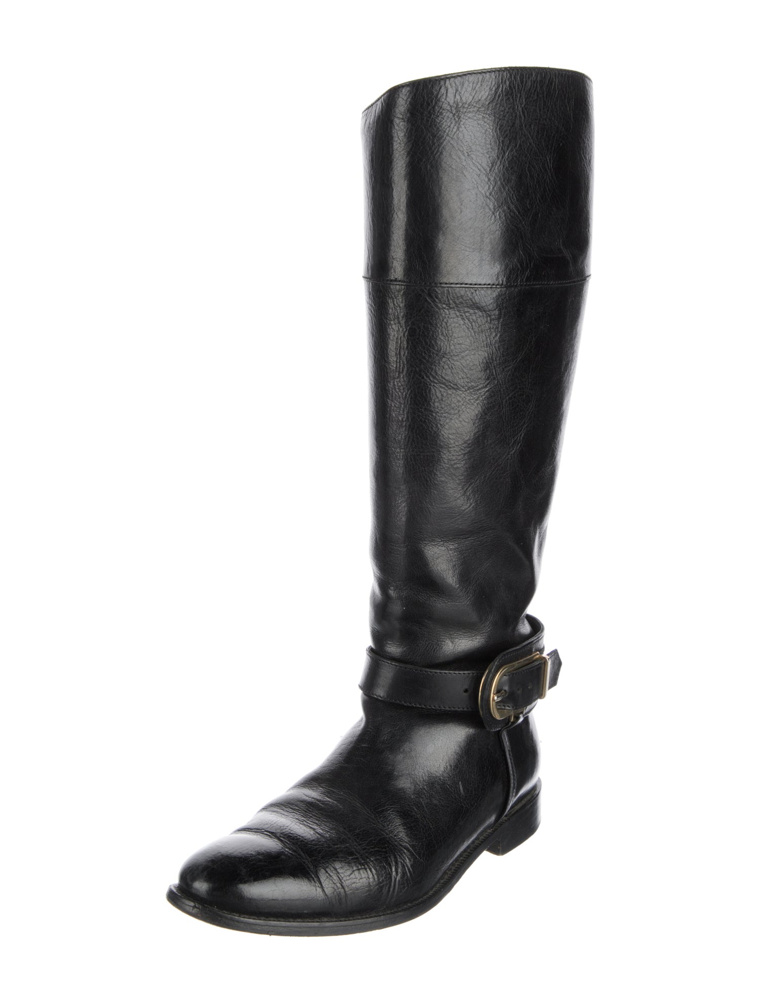 Burberry Leather Riding Boots