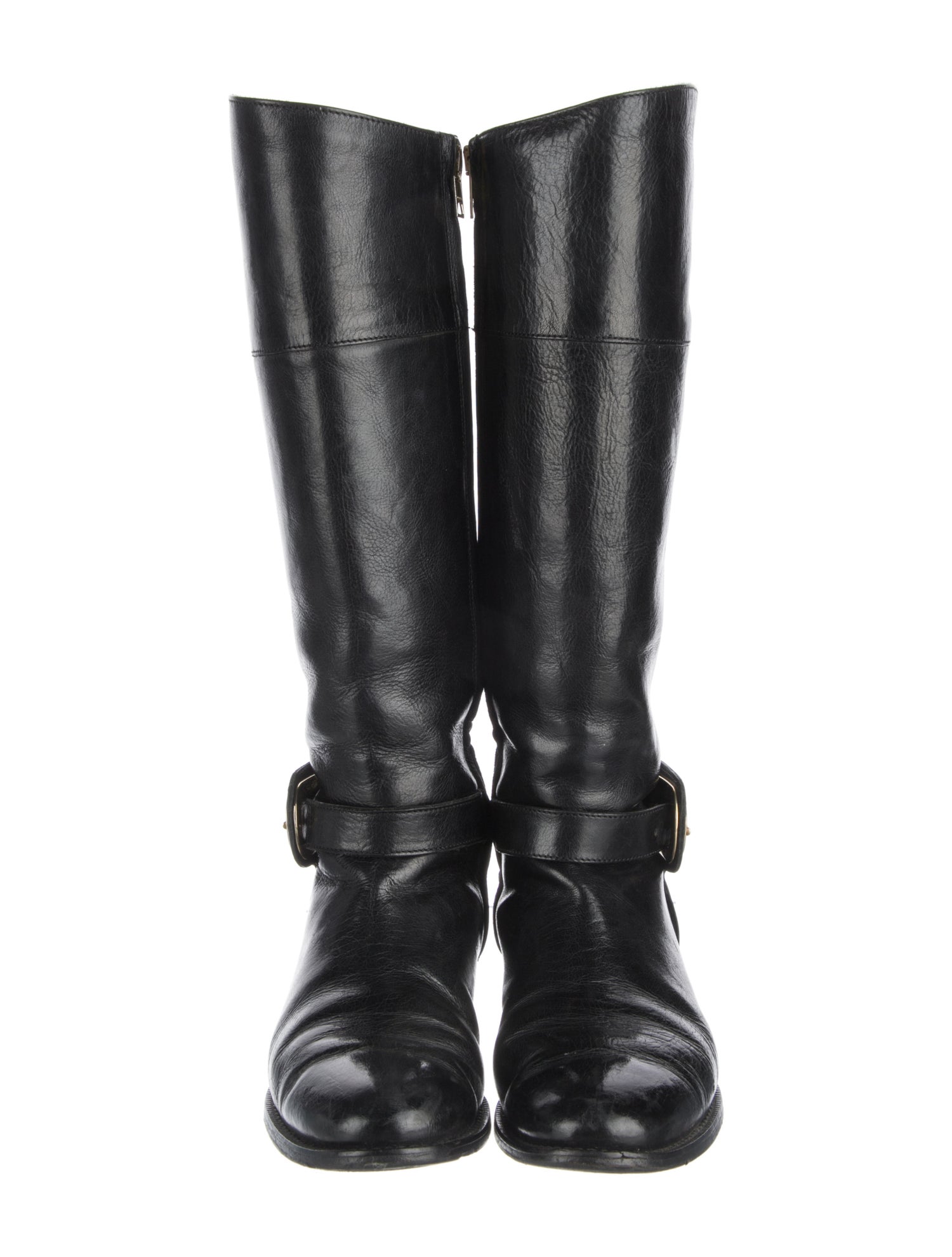 Burberry Leather Riding Boots
