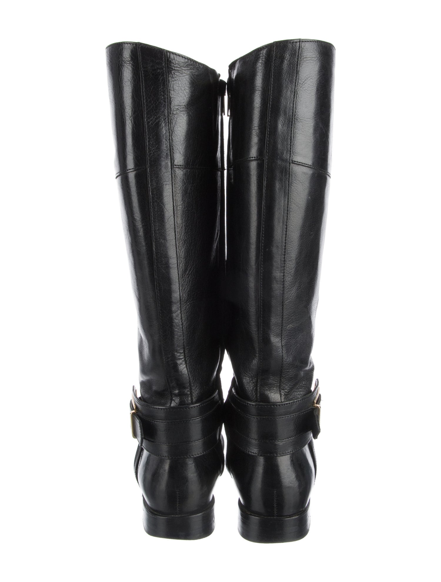 Burberry Leather Riding Boots