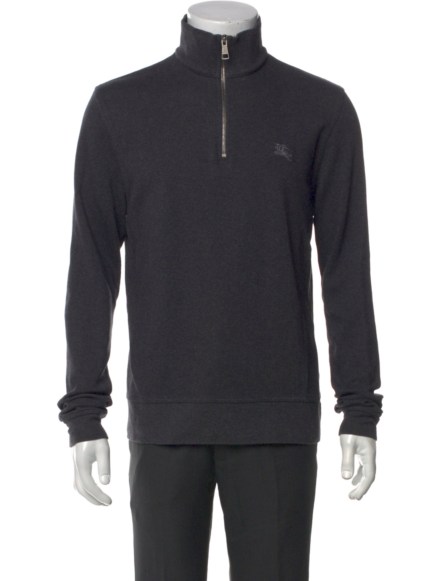 Burberry Mock Neck Long Sleeve Pullover