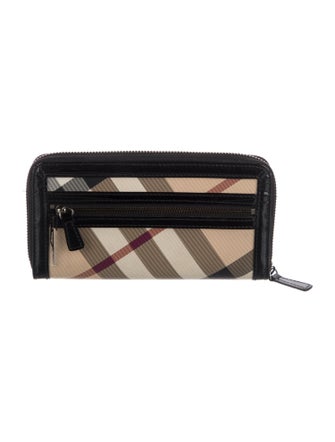 Burberry Exploded Check Pattern Continental Wallet
