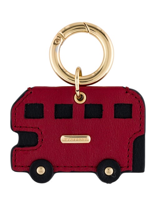 Burberry Red Leather Keychain