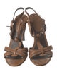 Burberry Leather T-Strap Sandals