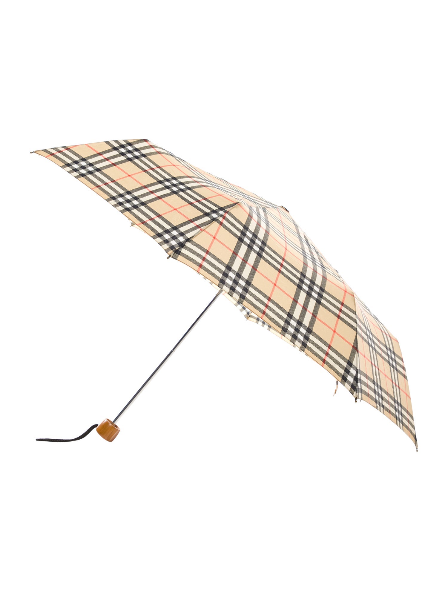 Burberry's Neutral Pattern Printed Chek Umbrella
