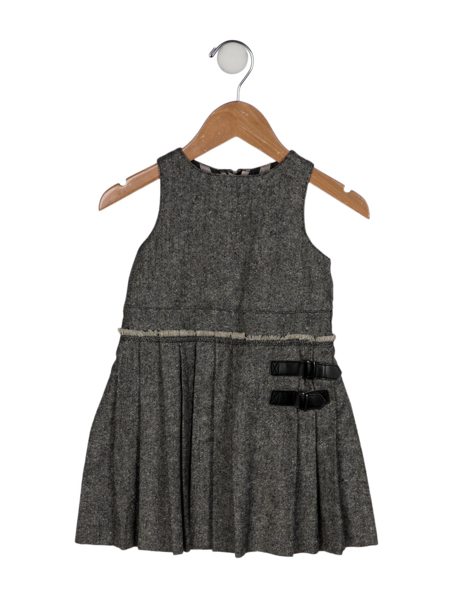 Burberry Toddler Girls' Woven Pleated Sleeveless Dress