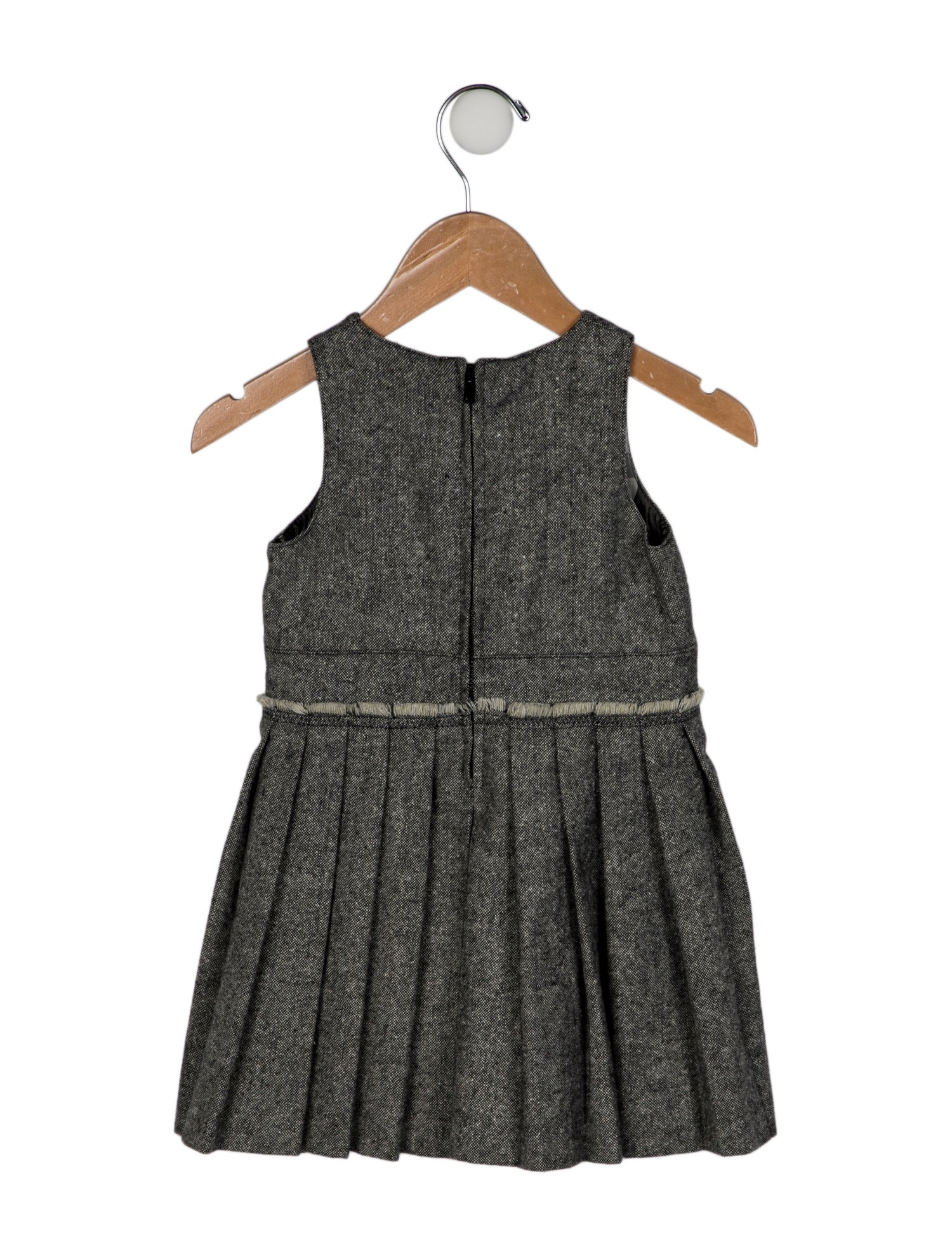 Burberry Toddler Girls' Woven Pleated Sleeveless Dress