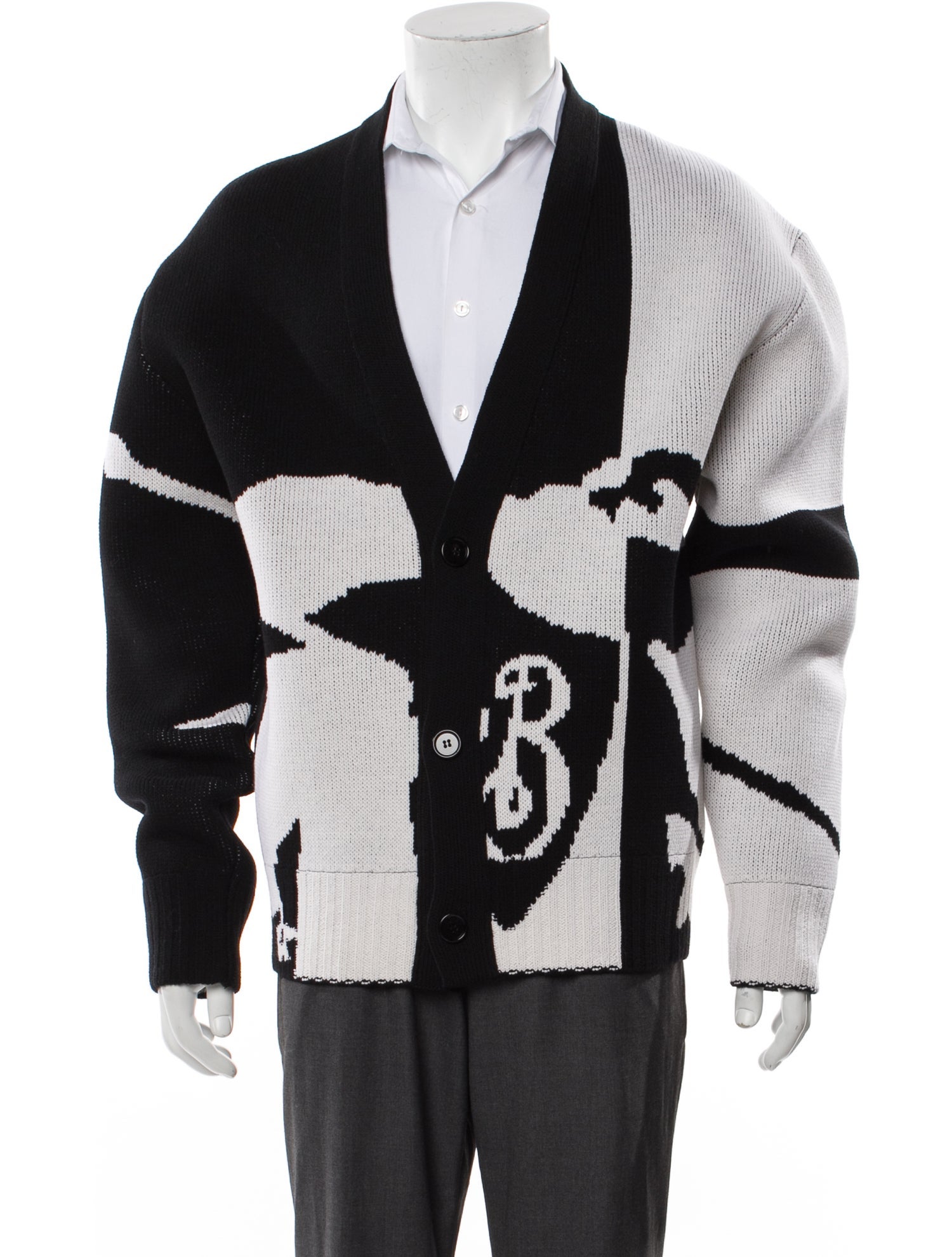 Burberry Wool Printed Cardigan