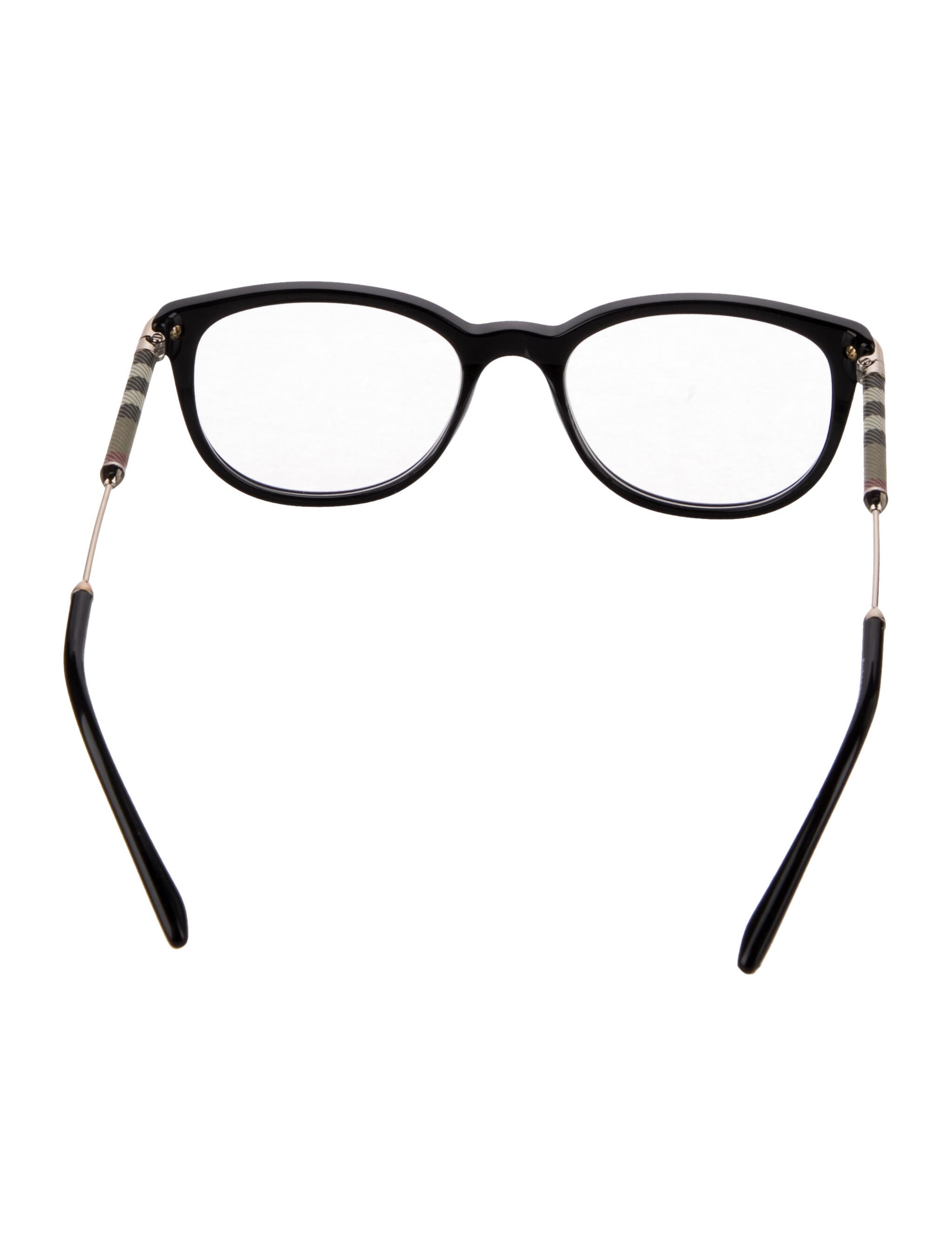 Burberry House Check Pattern Square Eyeglasses