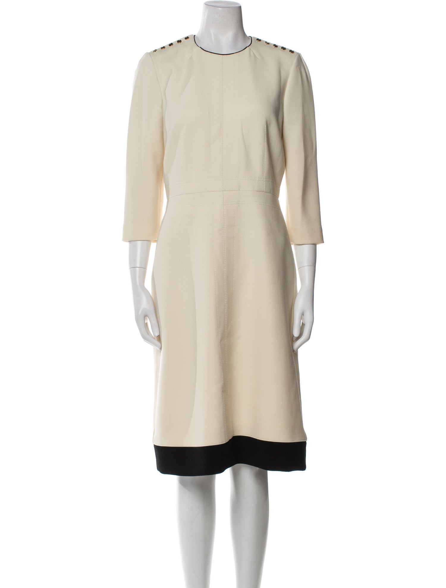 Burberry Wool Knee-Length Dress