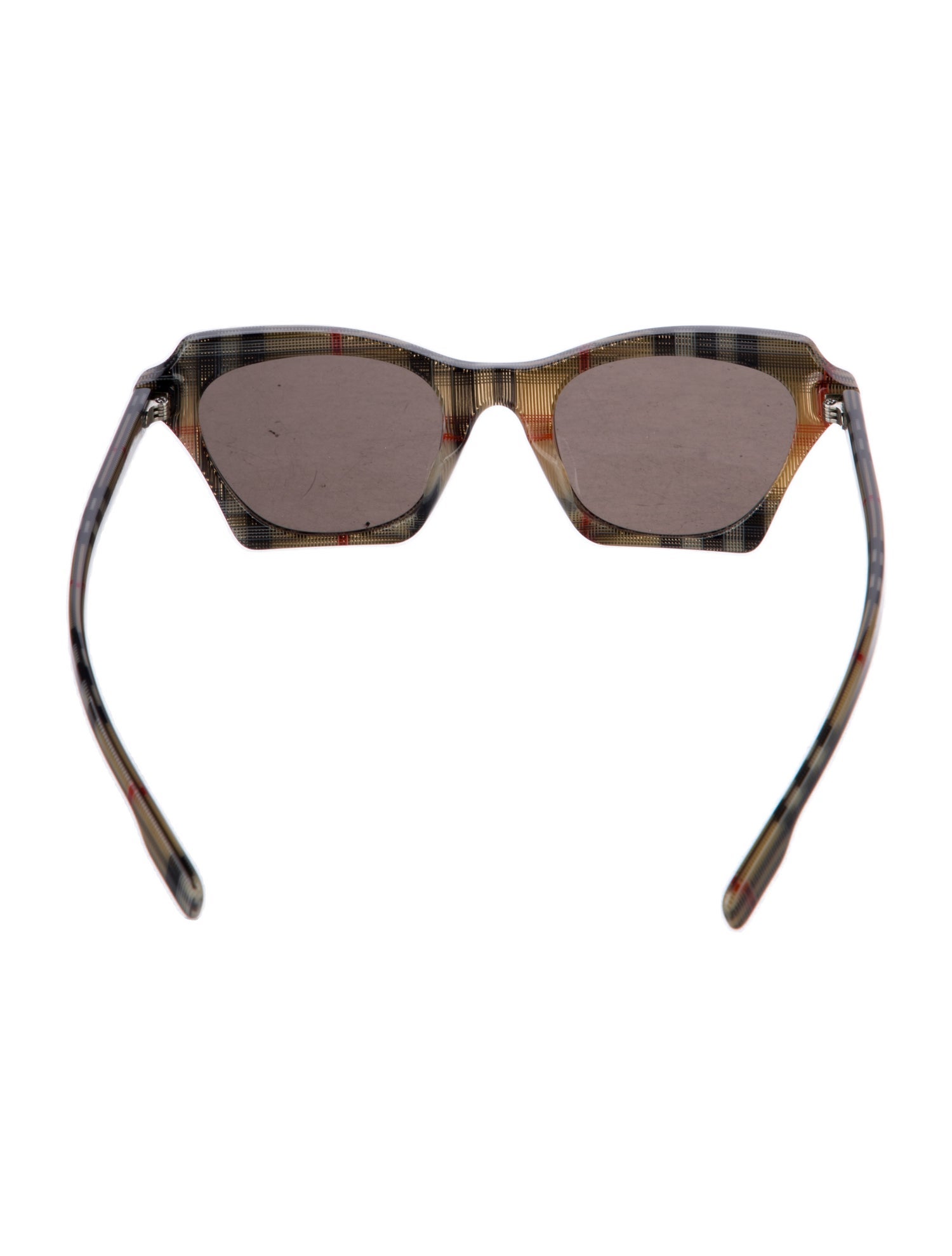 Burberry House Check Pattern Wayfarer Sunglasses