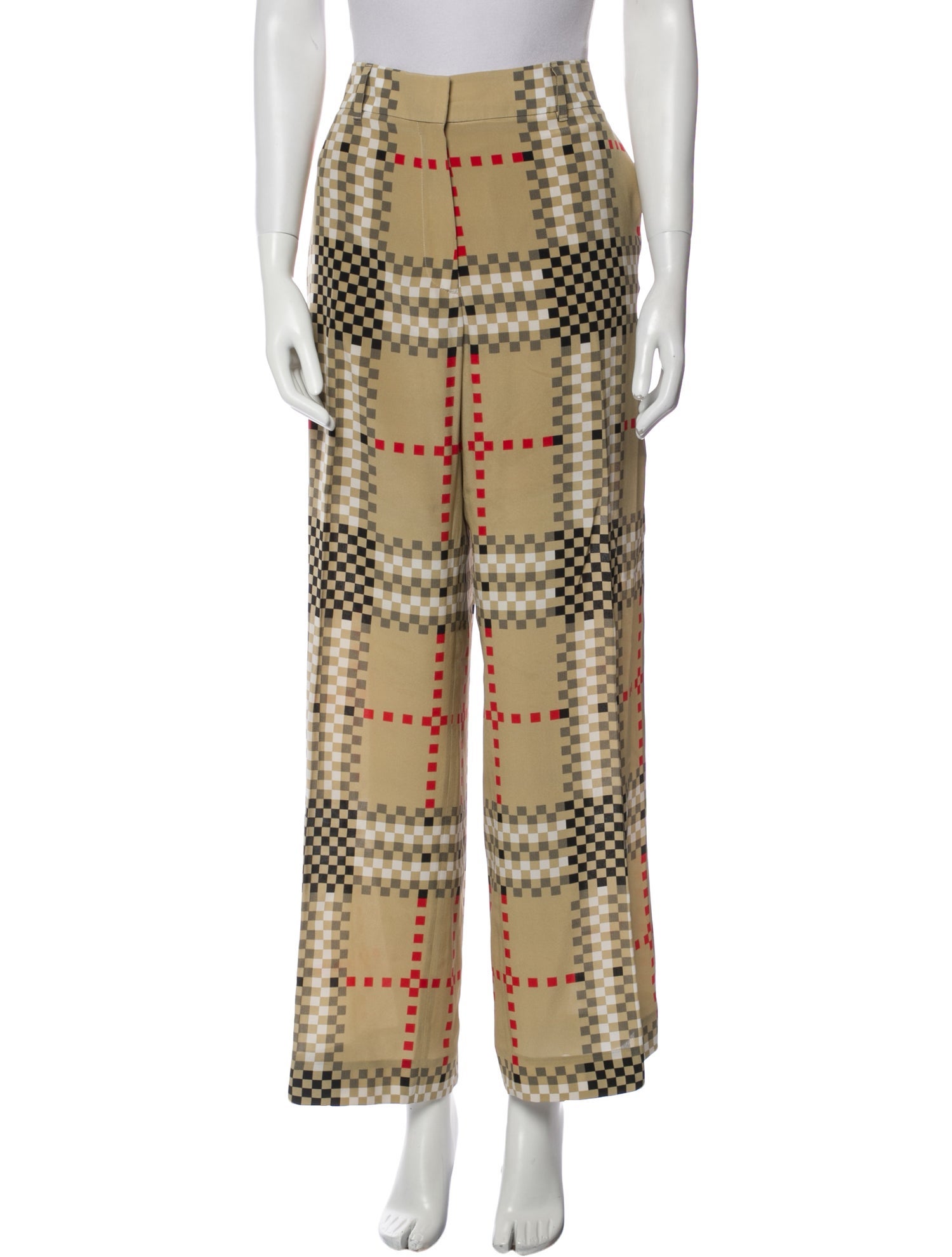 Burberry Silk Wide Leg Pants