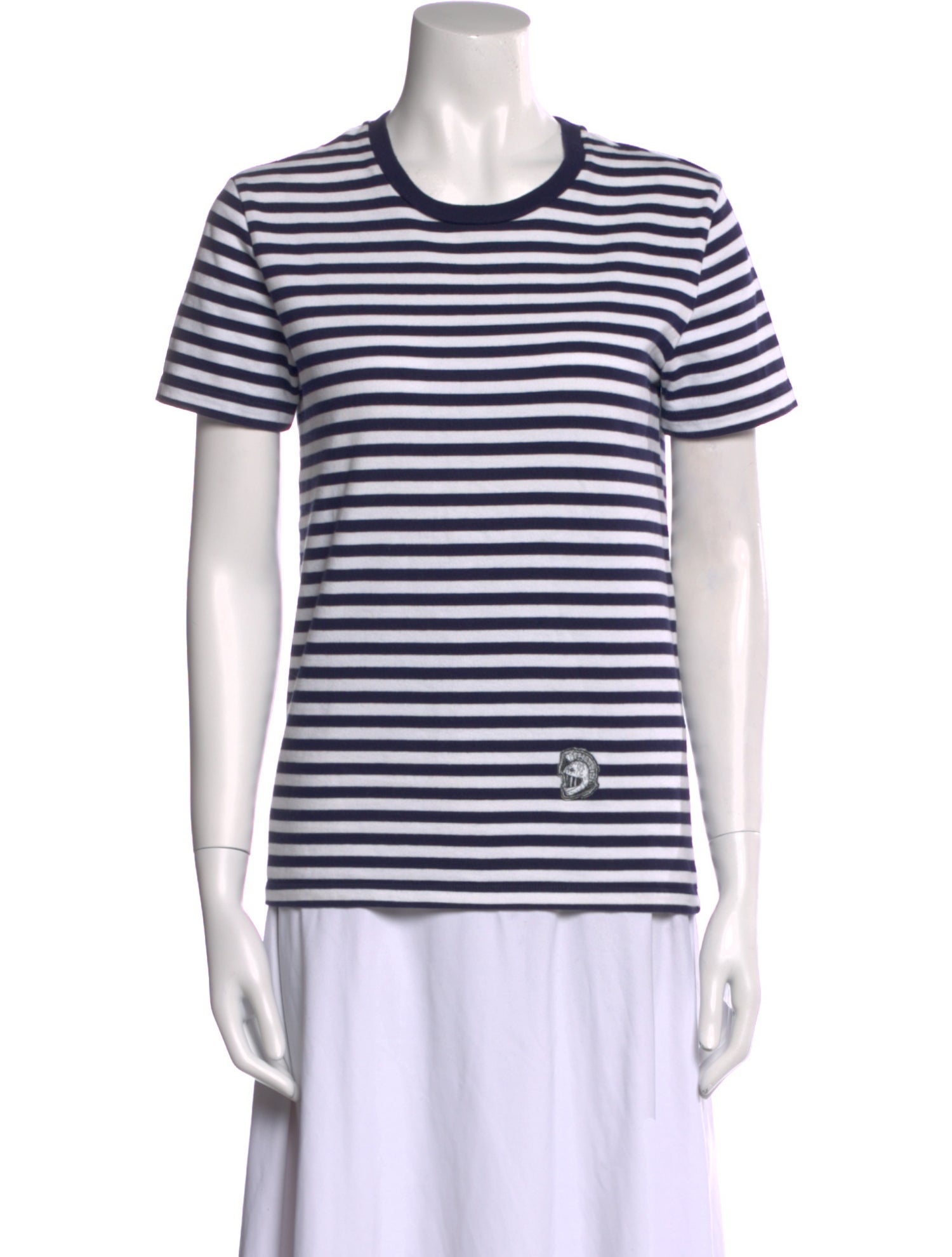 Burberry Striped Crew Neck T-Shirt