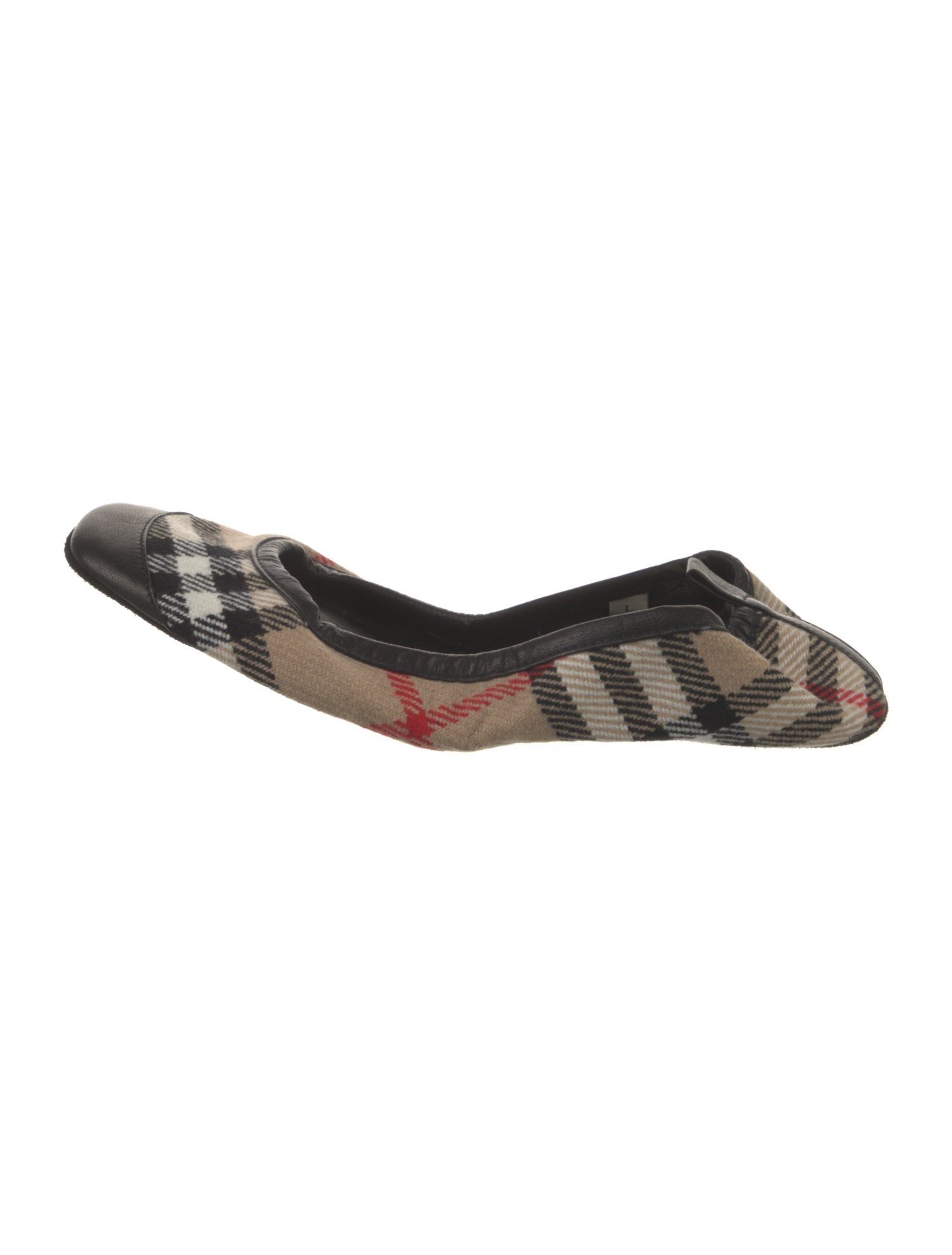 Burberry Plaid Print Flats