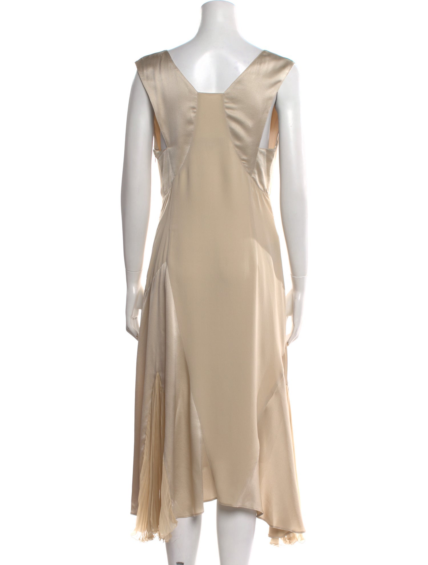 Burberry Silk Midi Length Dress