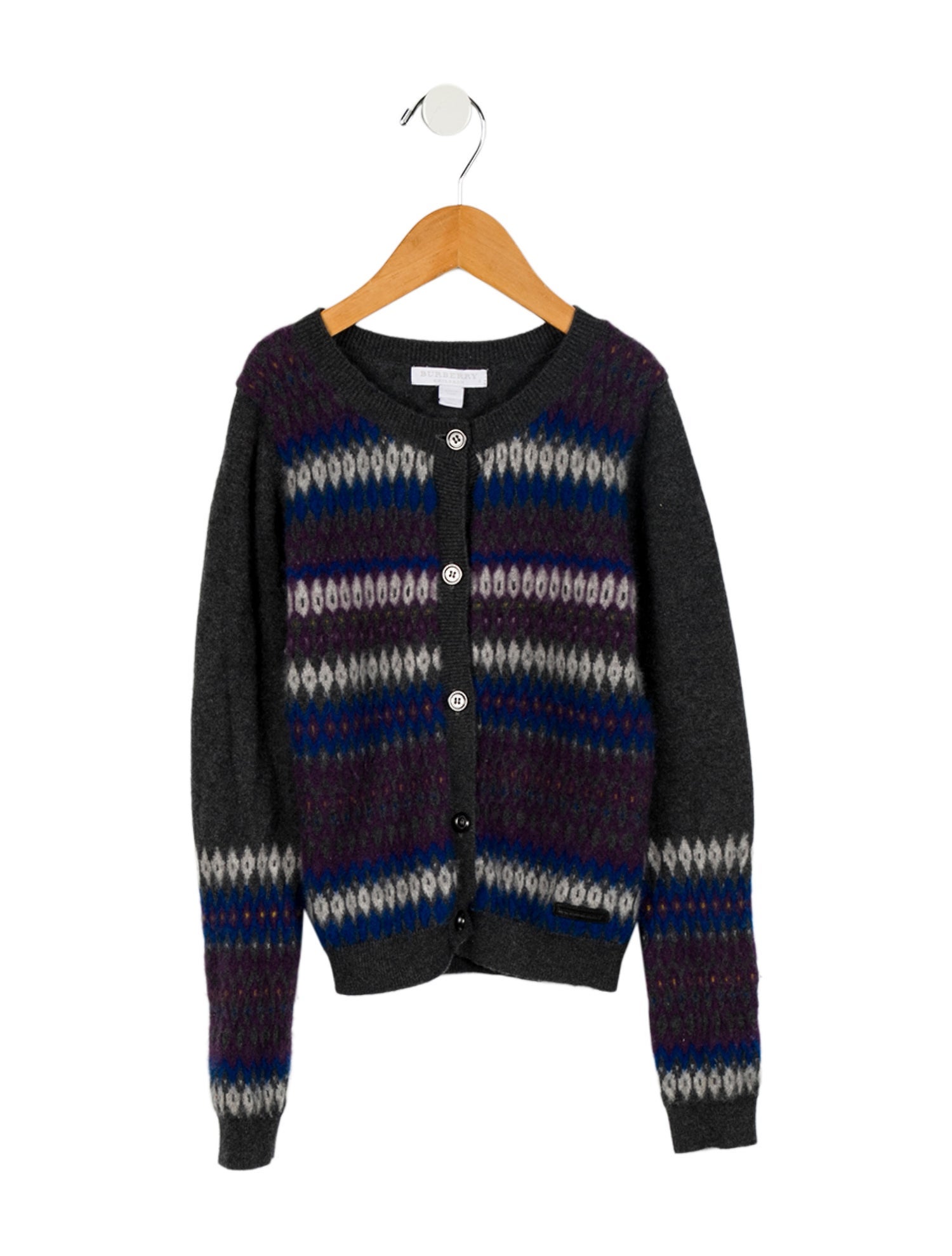 Burberry Girls' Cashmere Knit Cardigan