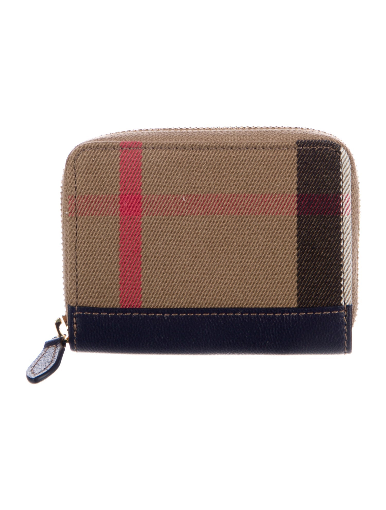 Burberry Canvas Compact Wallet w/ Tags