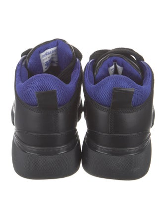 Burberry Leather Colorblock Pattern Sneakers