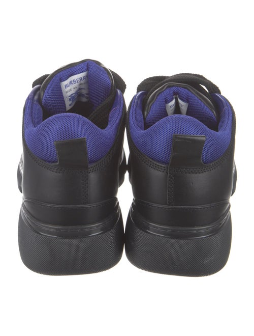 Burberry Leather Colorblock Pattern Sneakers