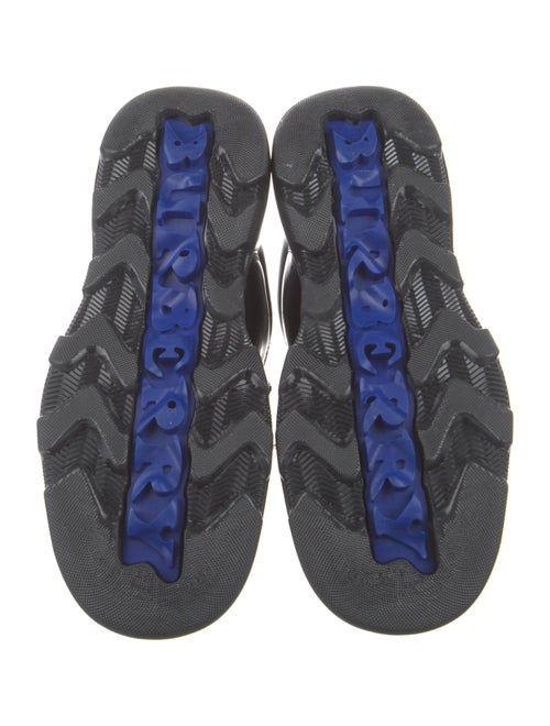 Burberry Leather Colorblock Pattern Sneakers