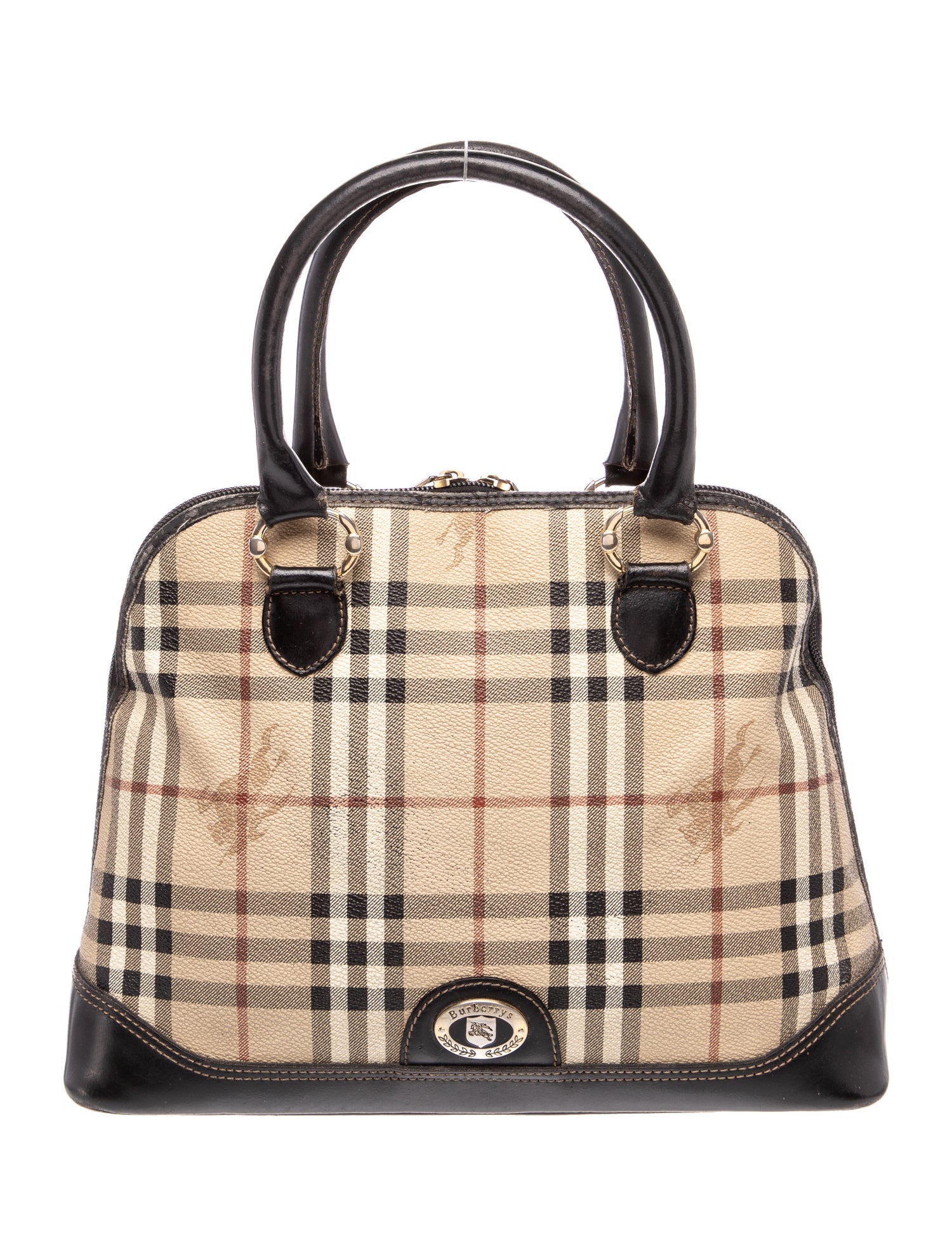 Burberry's Haymarket Check Top Handle Bag