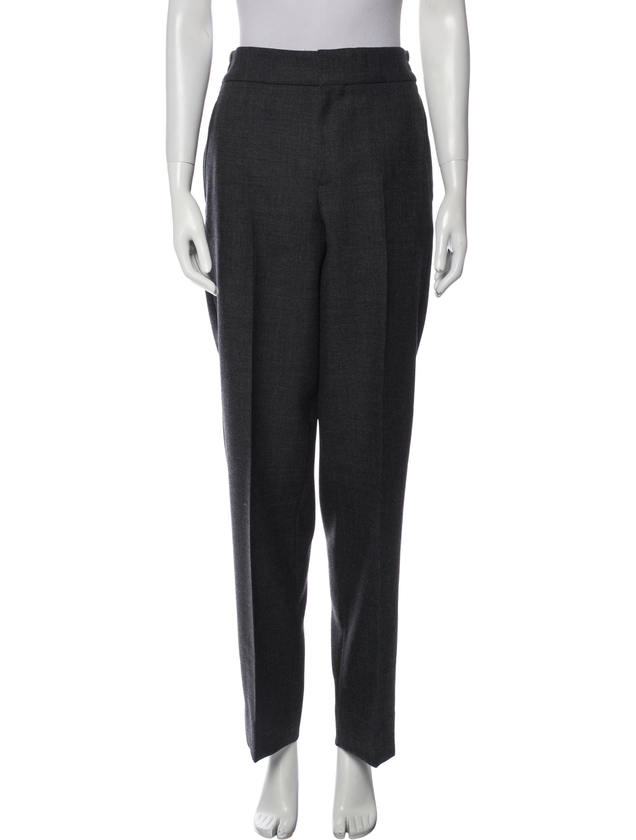 Burberry Wool Straight Leg Pants