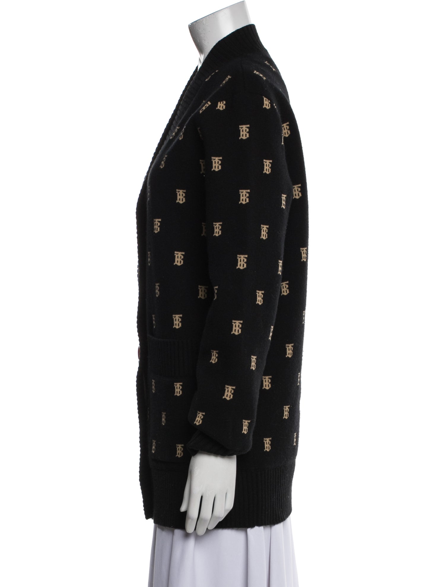 Burberry Printed V-Neck Sweater