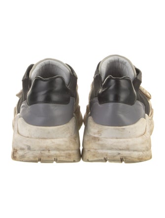 Burberry Nova Check Pattern Suede Athletic Sneakers