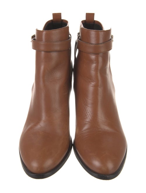 Burberry House Check Pattern Leather Boots