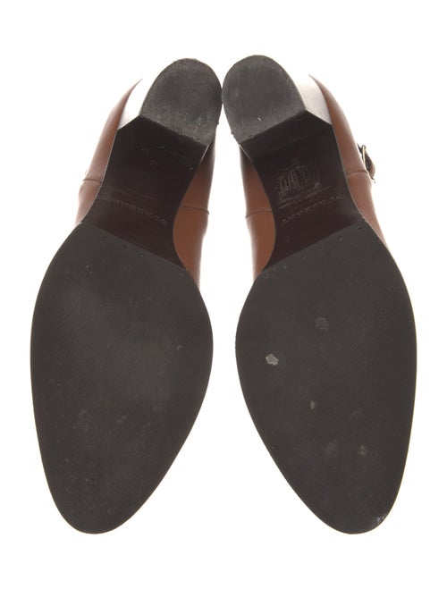 Burberry House Check Pattern Leather Boots