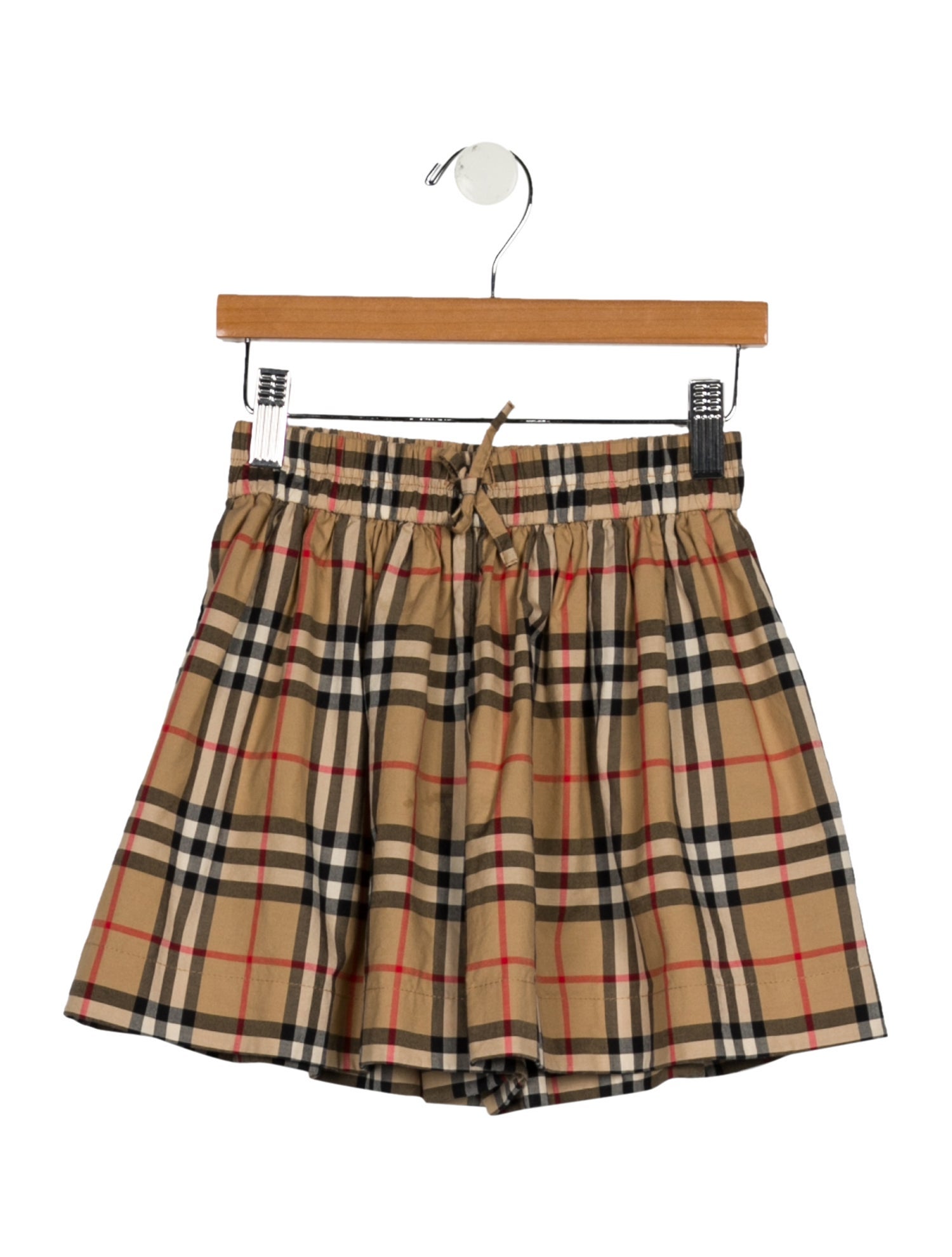 Burberry kid girls' neutral multicolored shorts