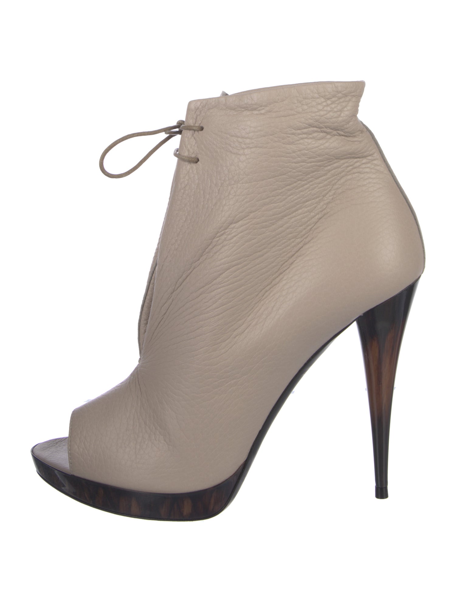 Burberry Leather Lace-Up Boots