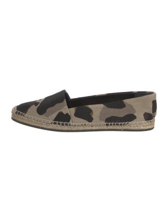 Burberry Canvas Animal Print Espadrilles