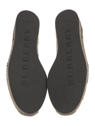 Burberry Canvas Animal Print Espadrilles
