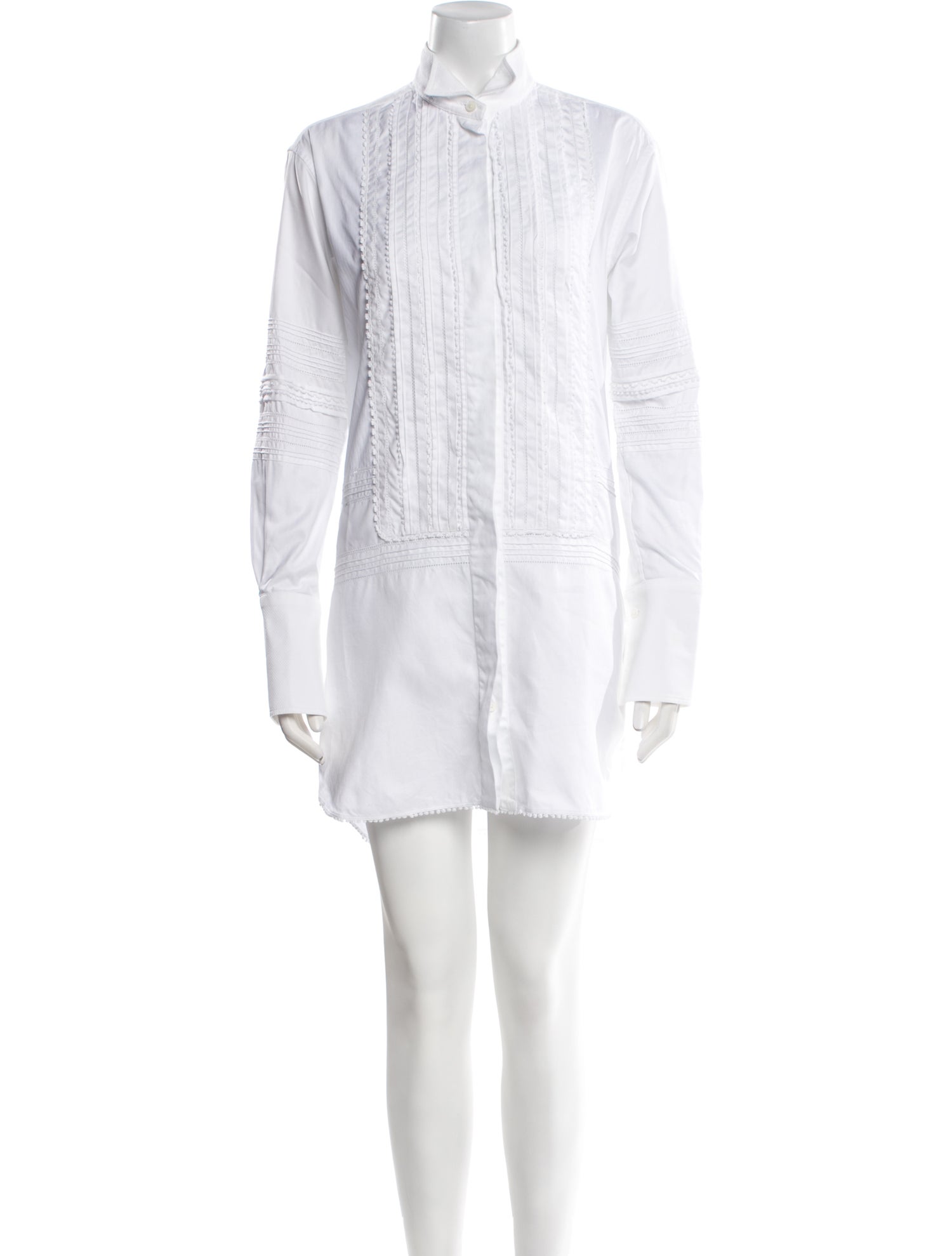 Burberry Mock Neck Mini Dress