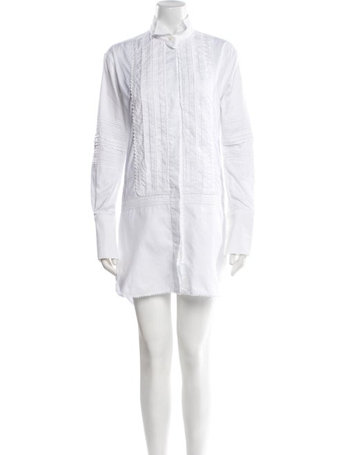 Burberry Mock Neck Mini Dress