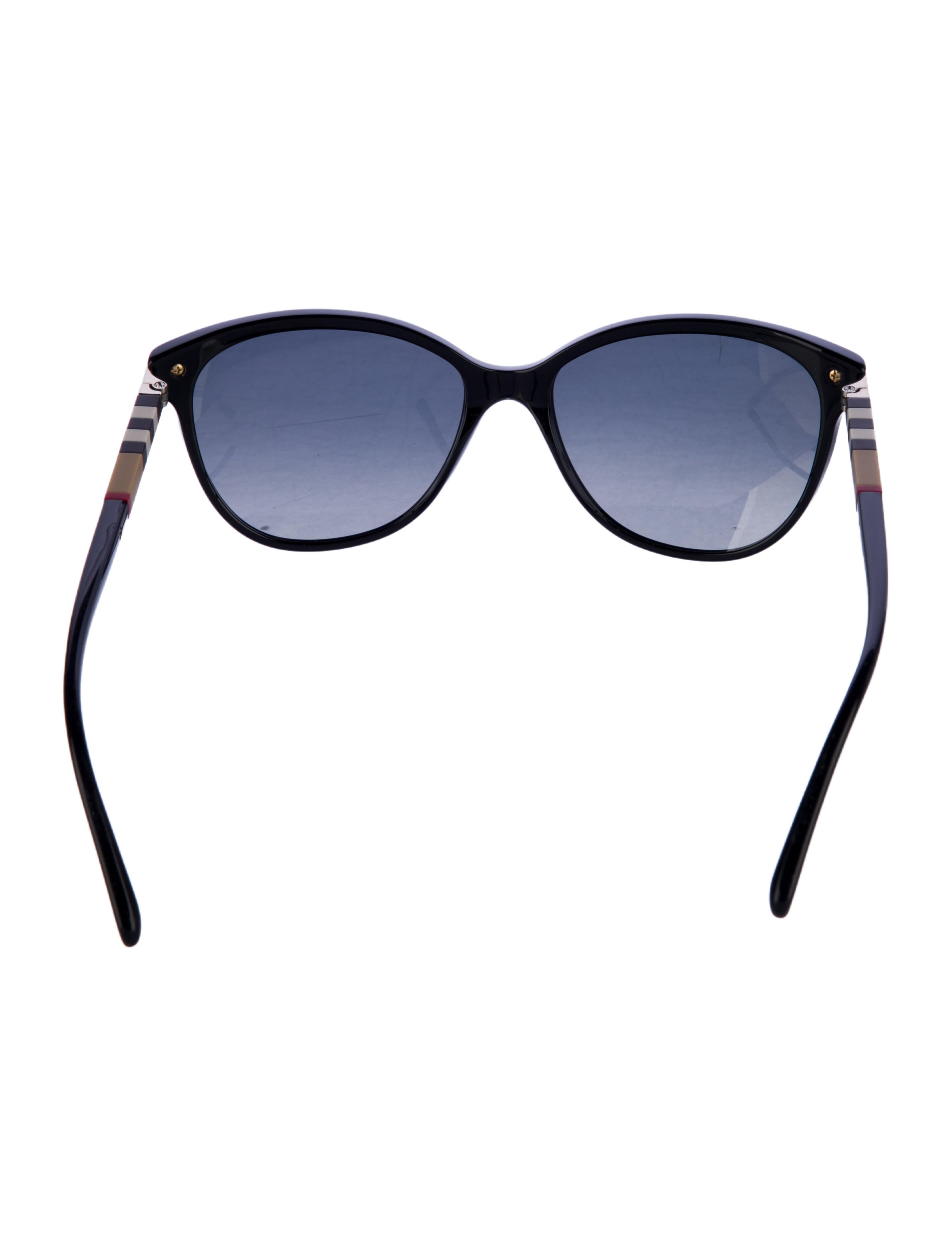 Burberry House Check Pattern Cat-Eye Sunglasses