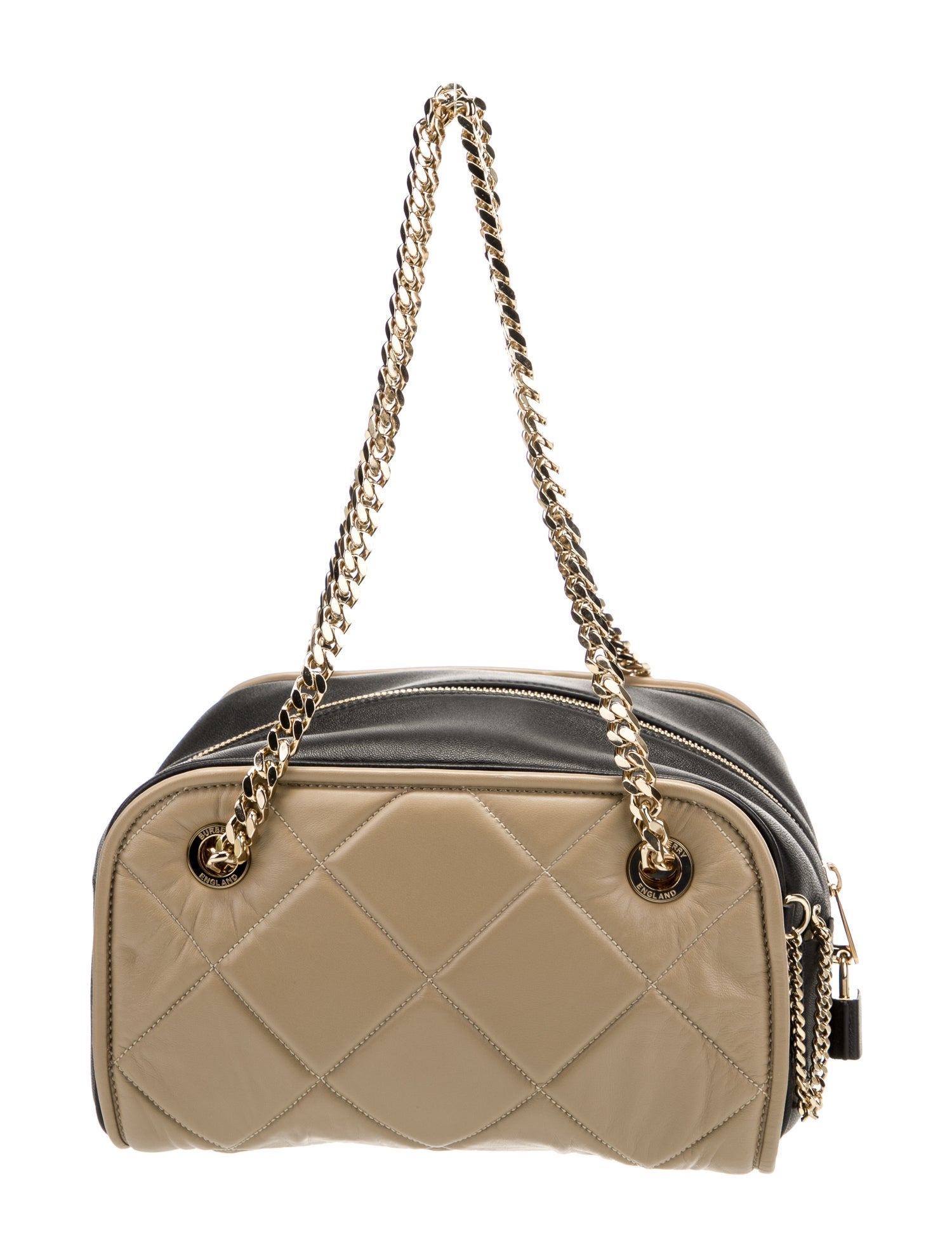 Burberry Leather Cube Chain Bag