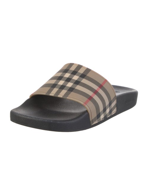Burberry Nova Check Pattern Rubber Slides