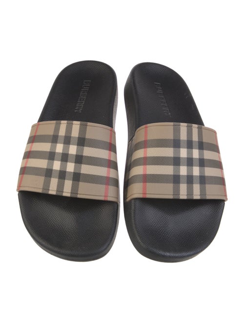 Burberry Nova Check Pattern Rubber Slides