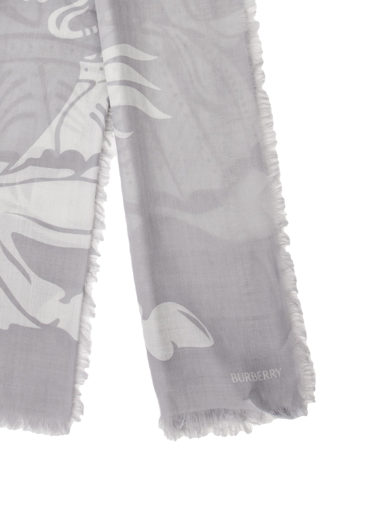 Burberry Wool Printed Scarf w/ Tags