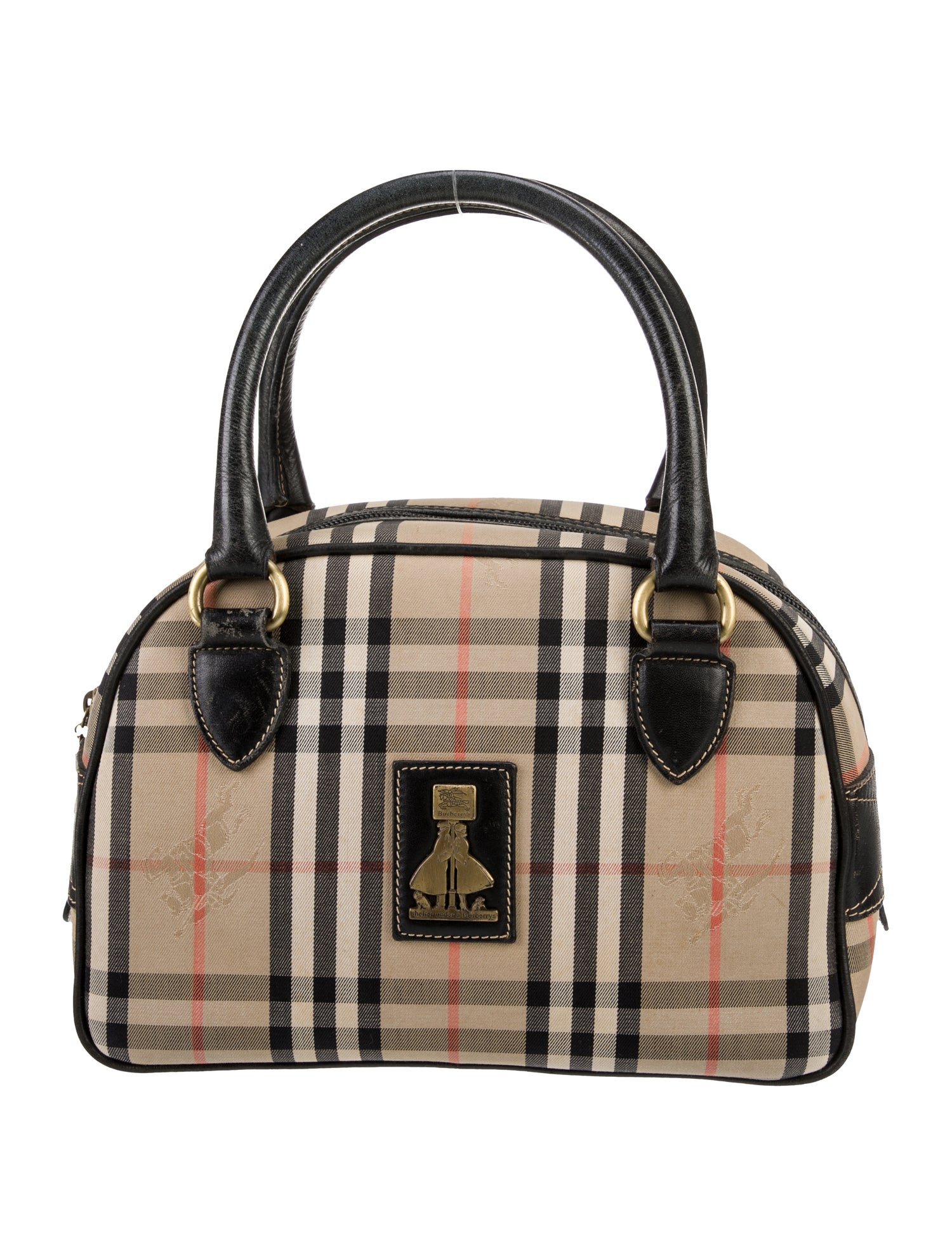 Burberry's Haymarket Check Top Handle Bag Vintage