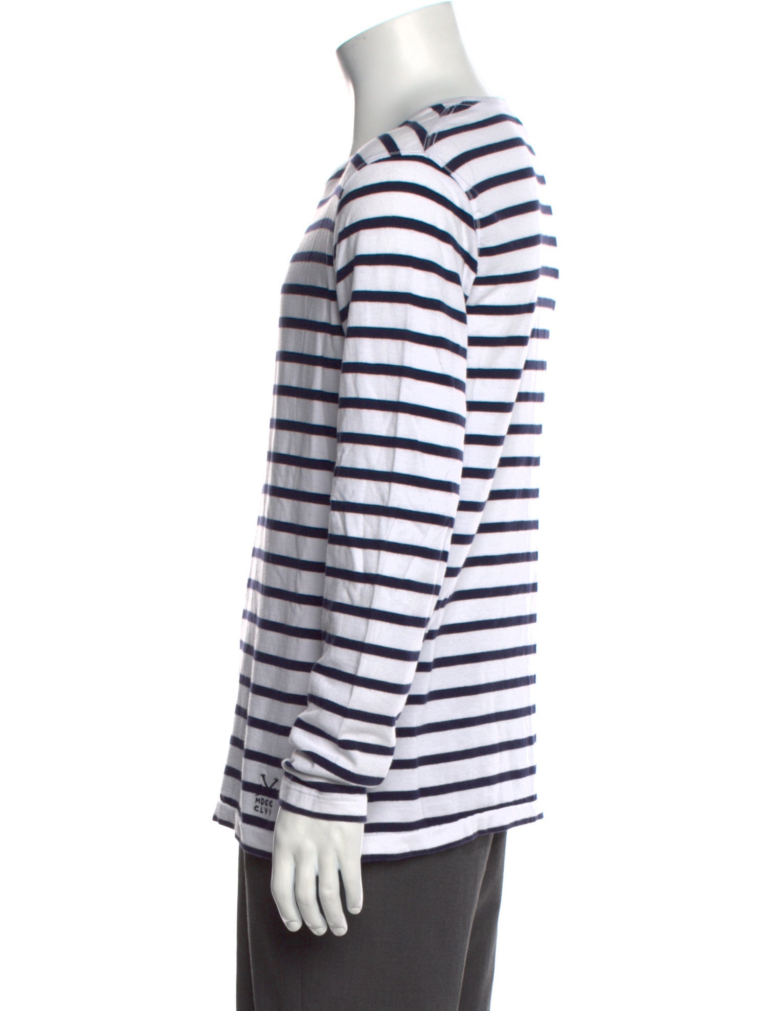 Burberry Striped Crew Neck T-Shirt