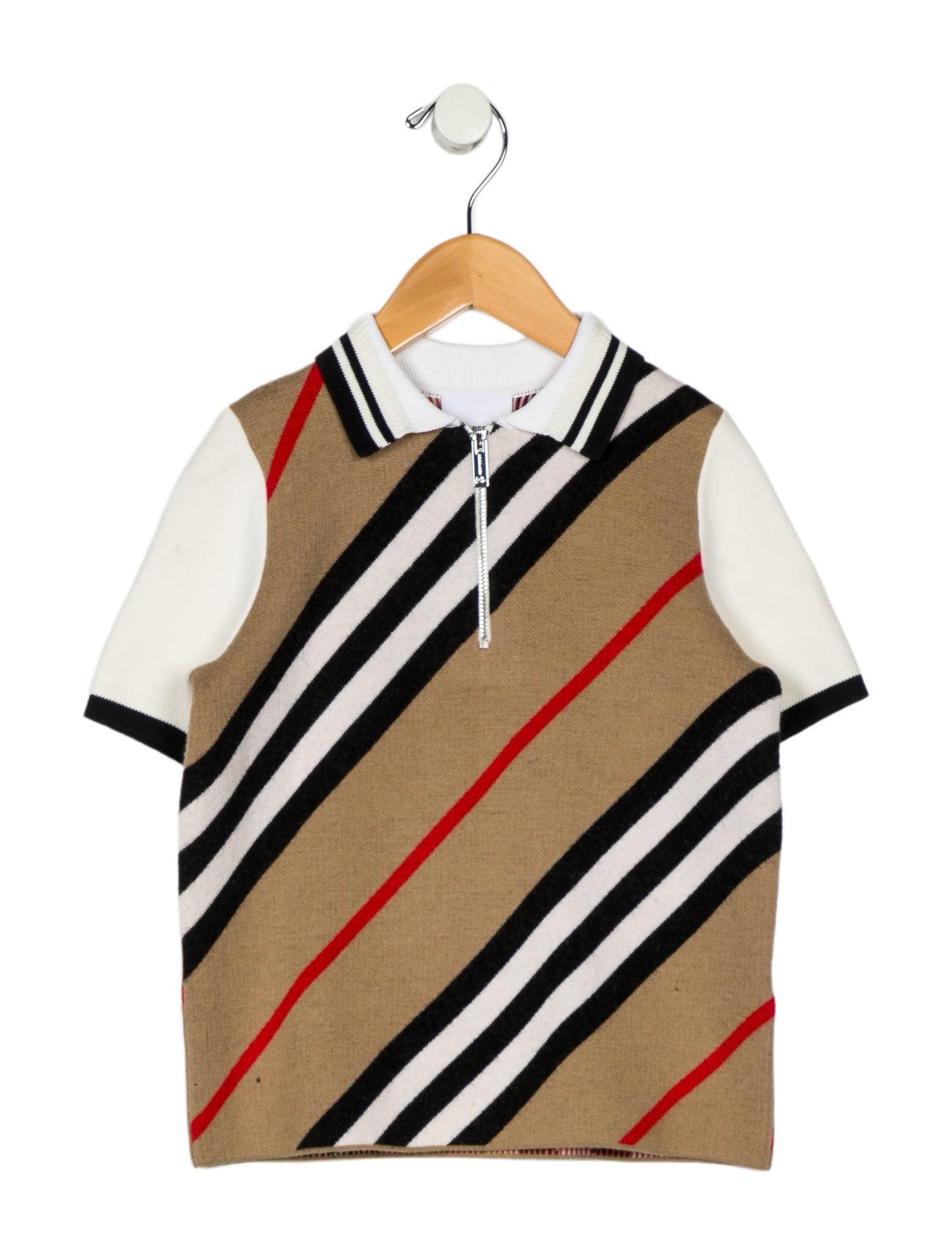Burberry Knitted Short Sleeve Top