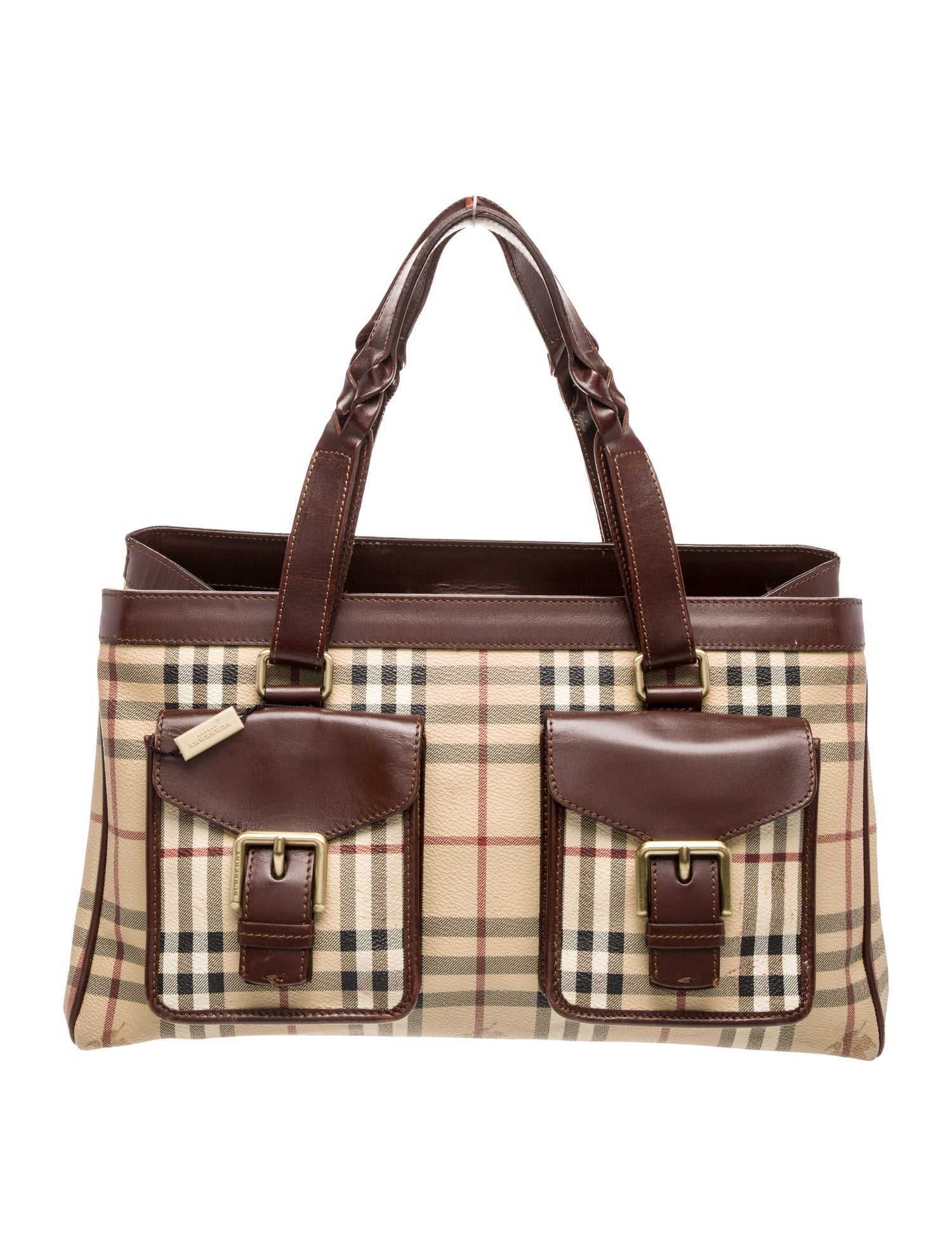 Burberry London Haymarket Check Shoulder Bag Medium