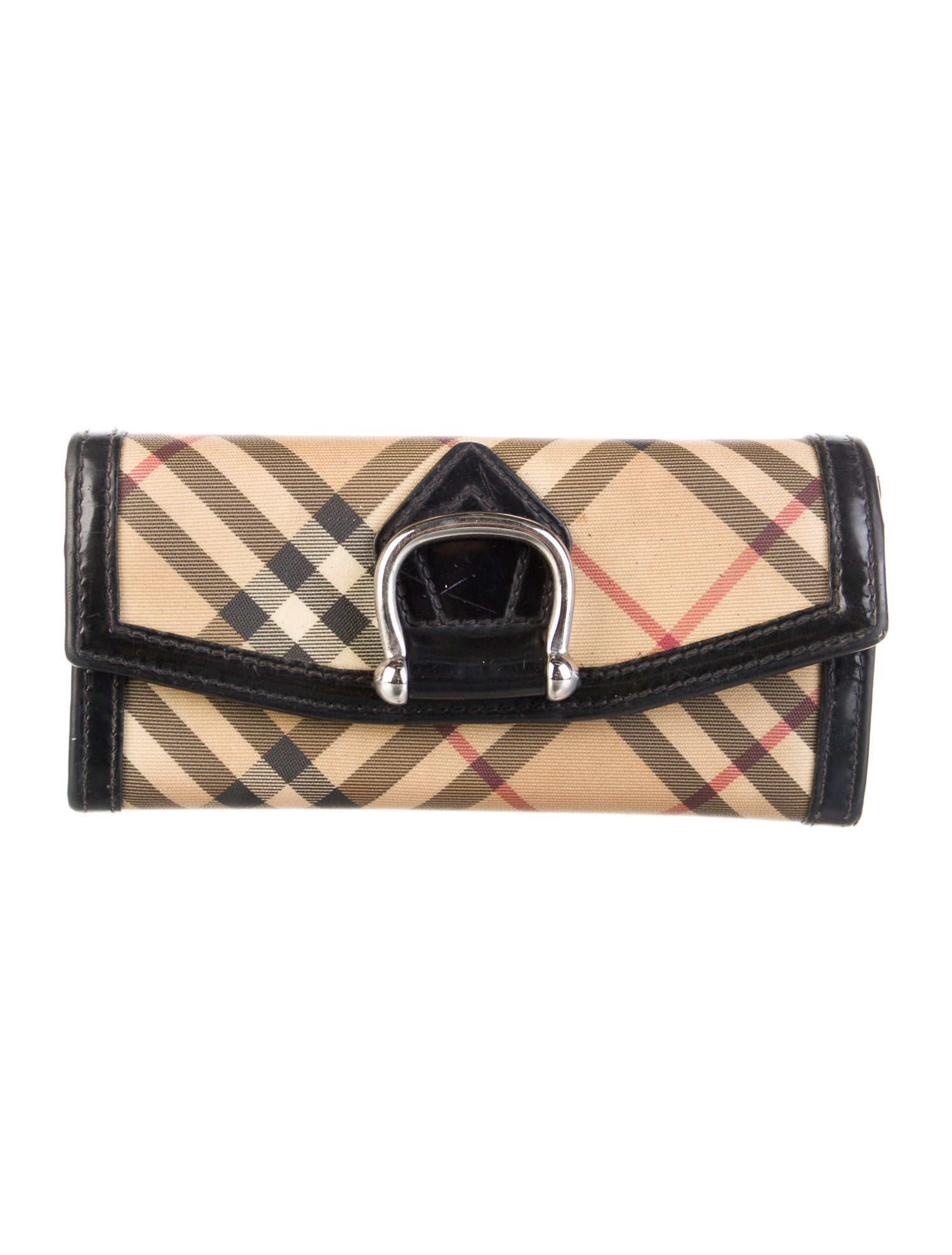 Burberry Super Nova Check Nova Check Pattern Continental Wallet
