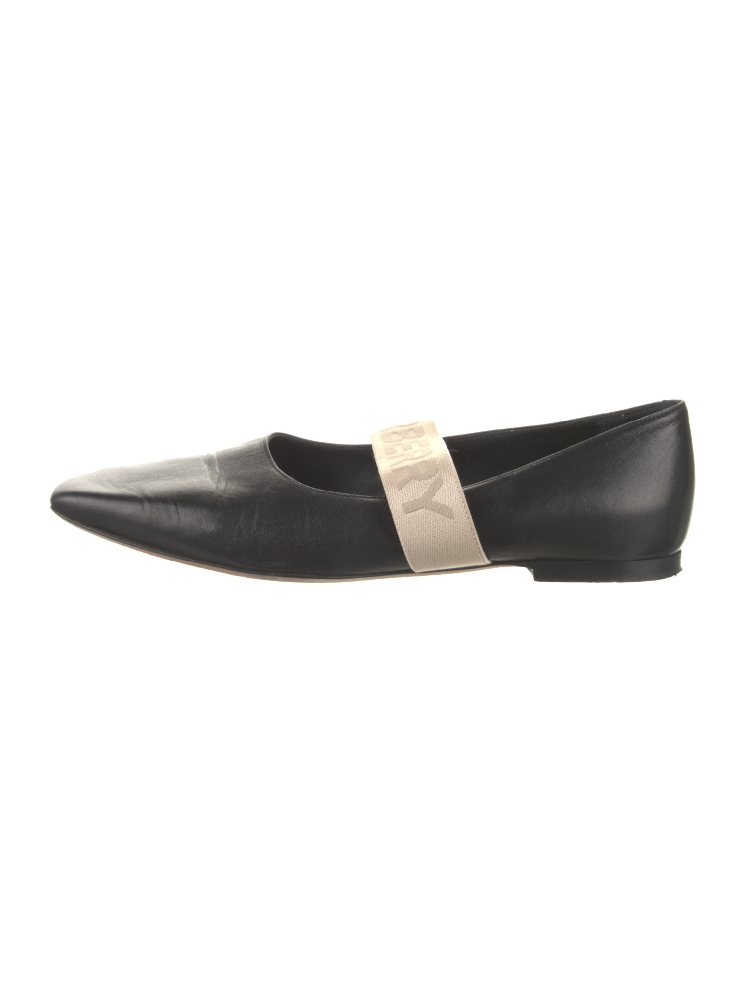 Burberry Leather Mary Jane Flats